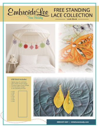 EmbroideLee Free Standing Lace Collection by Sew Steady