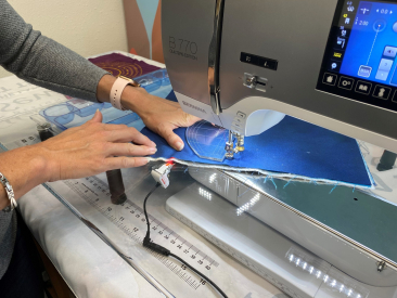 Bernina Stitch Regulator Add-On to a Sew Steady Table