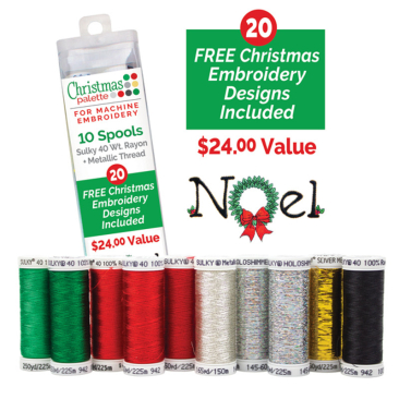 Sulky ®  Christmas Palette for Machine Embroidery