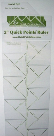 Q20S - 2" Prairie Points Ruler - Quick Points Rulers