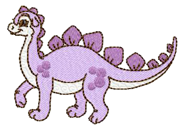 Cute World of Dinosaurs by 1-2-3 Embroidery