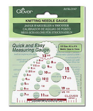 Knitting Needle Gauge by Clover
