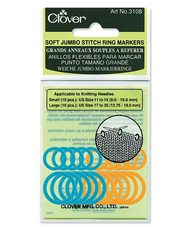 Soft Jumbo Stitch Ring Markers by Clover