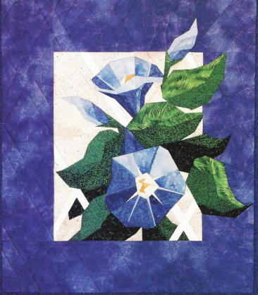 125 Morning Glory Paper Piecing Pattern