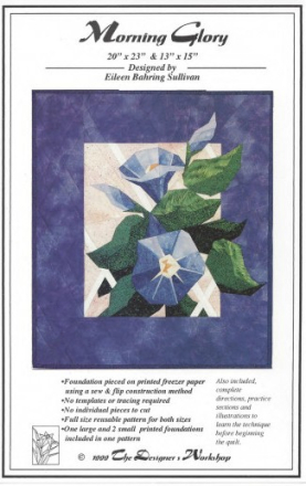 125 Morning Glory Paper Piecing Pattern