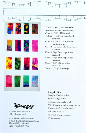 Wave Table Runner - by Lily Marie Amaru