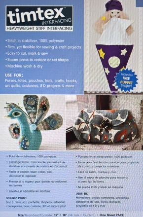 Timtex ™ Interfacing - 50cm x 1 metre