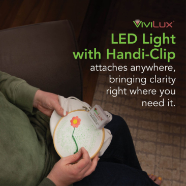 ViviLux Extra Long Flexible Super Bright LED Craft Light with Handi-Clip