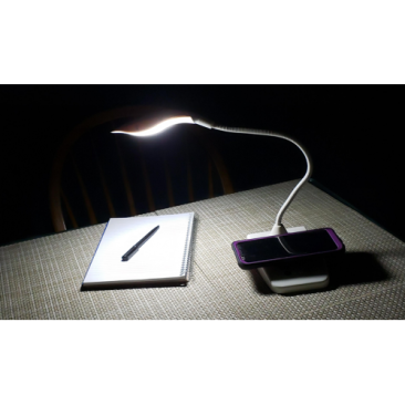 goLightly® by ViviLux LED Task Lamp with Wireless Phone Charger + USB Charging Port + Rechargeable Battery