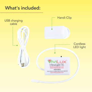 ViviLux Extra Long Flexible Super Bright LED Craft Light with Handi-Clip