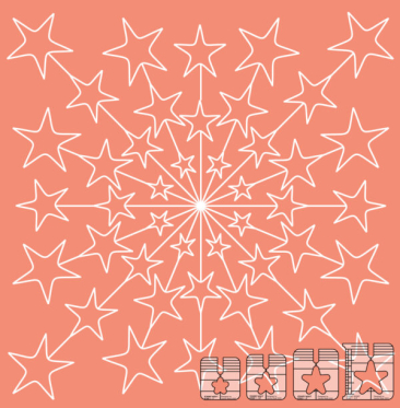 Westalee Design Starry Night 4pc Star Template Block Set 1