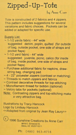 Zipped-Up-Tote by Anne Carr