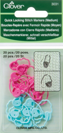 Quick Locking Stitch Markers (Medium) by Clover