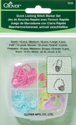 Quick Locking Stitch Marker Set by Clover