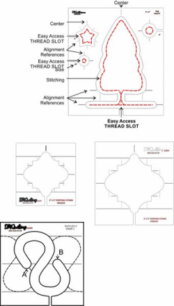 DM Quilting – Holiday Sampler Template Set 1