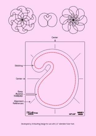 DM Quilting - Paisley Template