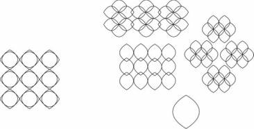 DM Quilting - Leaflets Template