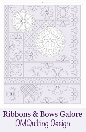 DM Quilting – Ribbons & Bows & Wreath Template Set