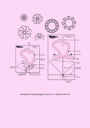 DM Quilting – Ribbons & Bows & Wreath Template Set