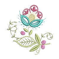 Hatched in Africa - Jacobean Jewels 4” x 4” by Santi