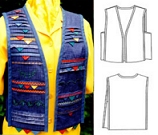 Pleated Prairie Points Vest