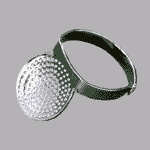 Adjustable Ring Thimble with Plate by Clover