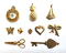 Country Gold - Brass Charms Set