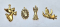 Angels Gold Plated - Brass Charms Set