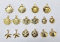 Seashells Gold Plated - Brass Charms Set