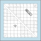 Bloc Loc Half-Square Triangle in a Square On Point Ruler 9"