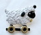 Sheep Enamelled Button
