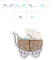 Hatched in Africa - Baby Heirloom Set 1 4" x 4" by Santi