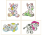 Hatched in Africa - Patchwork Animal Friends 4" x 4" & 5" x 7"