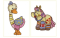 Hatched in Africa - Patchwork Farm Animals 5" x 7"
