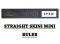 No-Slip Skini-Mini Straight Ruler 2.5" x 12" - Martelli