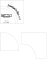 Bloc Loc 1:1 3" x 3" Drunkard's Path Ruler