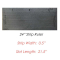 No Slip Strip Ruler 24" with 0.5 width strips - Martelli