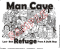 Man Cave Fabric Panel