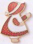 Sunbonnet Sue Pin