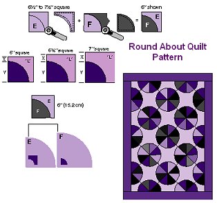 Marti Michell's Drunkard's Path (Large) Template Set - 2 Piece